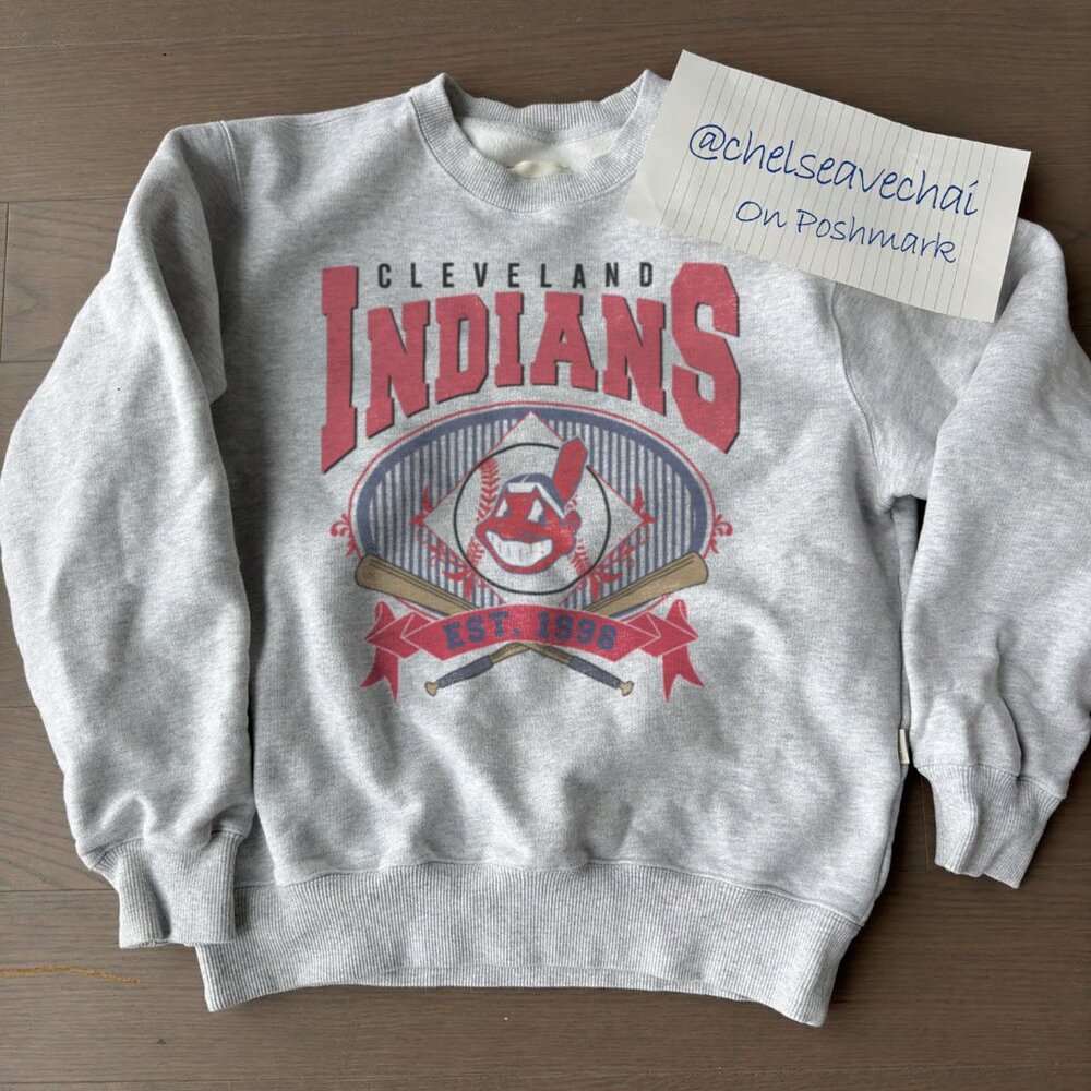 Vintage Cleveland Indians Baseball Sweatshirt, 90s Retro MLB Shirt For Men Women